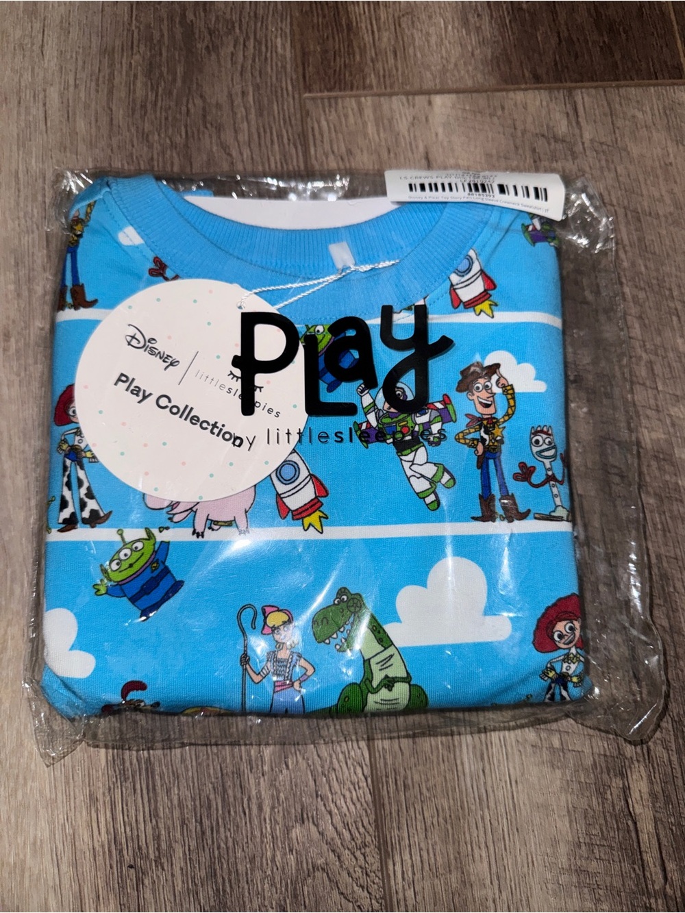 Toy Story Pals Blue Pullover Bamboo Little Sleepies Crewneck Sweatshirt NEW 3T